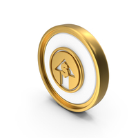 Dollar Inside Arrow Circular Coin PNG & PSD Images