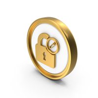 Edit Lock Circular Coin PNG & PSD Images