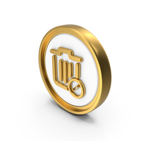 Edit Recycling Bin Circular Coin PNG & PSD Images