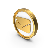 Email Contact Us Circular Coin PNG & PSD Images