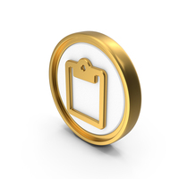 Empty Clipboard Circular Coin PNG & PSD Images