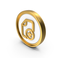 Favorite Document Circular Coin PNG & PSD Images