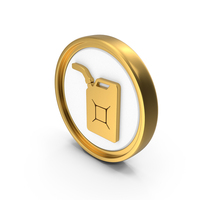 Gas Can Circular Coin PNG & PSD Images