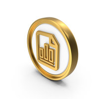 Graph Document Circular Coin PNG & PSD Images
