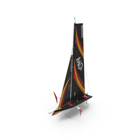 Sailing Yacht Boat Hydrofoil Black PNG & PSD Images