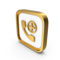 Emergency Call Square Coin PNG & PSD Images