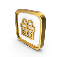 Euro Gift Square Coin PNG & PSD Images