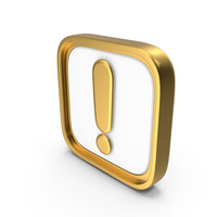 Exclamation Square Coin PNG & PSD Images
