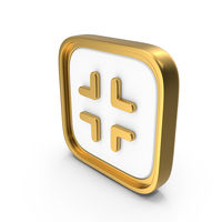 Exit Full Screen Square Coin PNG & PSD Images
