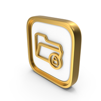 Folder Lock Square Coin PNG & PSD Images