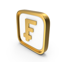Franc Currency Square Coin PNG & PSD Images