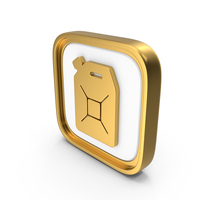 Fuel Can Square Coin PNG & PSD Images