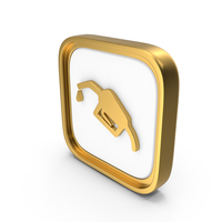 Gas Station Gun Square Coin PNG & PSD Images