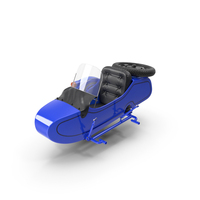 Retro Classic Blue Cradle For Motorcycle PNG & PSD Images