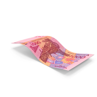 African 1000 Francs Money Falling Note PNG & PSD Images