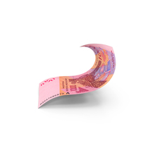 African 1000 Francs Money Falling Note Folded PNG & PSD Images
