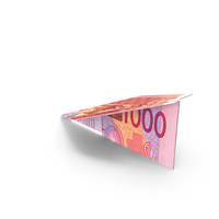 African 1000 Francs Money Note Paper Plane PNG & PSD Images