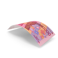 Falling Note African 1000 Francs Money PNG & PSD Images