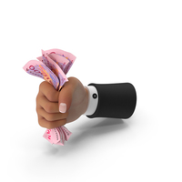 Giving African 1000 Francs Money Strength Hand Hold PNG & PSD Images