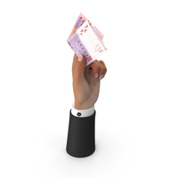 Hand Holding Raise African 1000 Francs Bill PNG & PSD Images