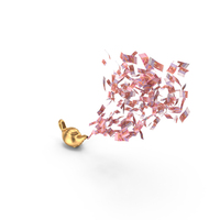 Magic Lamp African 1000 Francs Money Flow PNG & PSD Images