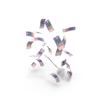 African 10000 Francs Notes Few Falling Money PNG & PSD Images
