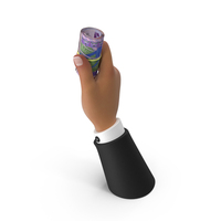 African 10000 Francs Roll Holding Hand PNG & PSD Images