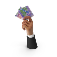 Cash African 10000 Francs Money Split Note Hand Hold PNG & PSD Images