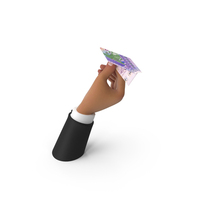 Hand Hold Paper Plane African 10000 Francs Note PNG & PSD Images