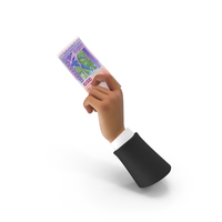 Left Hand Holding African 10000 Francs Note Money PNG & PSD Images