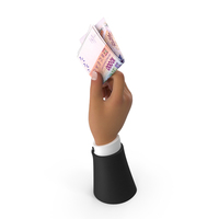 Hand Holding Raise African 10000 Francs Bill PNG & PSD Images
