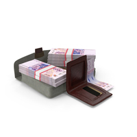 Wallet Bag Open Bill African 10000 Francs Money PNG & PSD Images