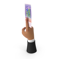With Two Finger African 10000 Francs Money Note Hand Hold PNG & PSD Images
