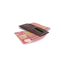 Leather Wallet Ground Bill Iraq 25000 Dinars Money PNG & PSD Images