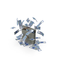 Briefcase Lebanese 50000 Livres Money Falling Currency PNG & PSD Images