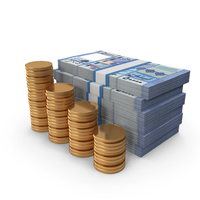 Tax Pay Lebanese 50000 Livres Money Notes Lots Gold Coins PNG & PSD Images