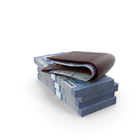 Wallet Lebanese 50000 Livres Money Bills Gold Coins PNG & PSD Images