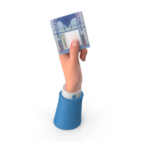 Rising Hand Holding Lebanese 50000 Livres Note PNG & PSD Images