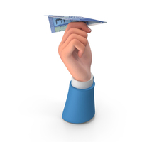 Paper Plane Lebanese 50000 Livres Note Hand Hold PNG & PSD Images