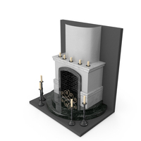 Fire Place Candles PNG & PSD Images
