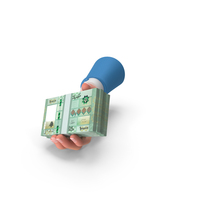 Lebanese 100000 Livres Holding Giving Bill Money PNG & PSD Images