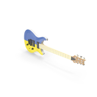 Ukraine Flag Electric Guitar PNG & PSD Images