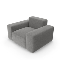 modern grey fabric armchair PNG & PSD Images