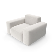 modern white fabric armchair PNG & PSD Images