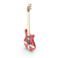 Denmark Flag Electric Guitar PNG & PSD Images