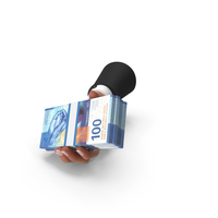 Swiss 100 Francs Holding Giving Bill Money PNG & PSD Images