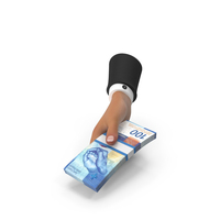 Swiss 100 Francs Lot Giving Hand Money PNG & PSD Images