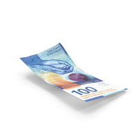 Swiss 100 Francs Money Falling Single Note Ground PNG & PSD Images