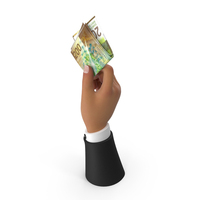 Hand Holding Raise Swiss 200 Francs Bill PNG & PSD Images