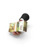 Swiss 200 Francs Holding Giving Bill Money PNG & PSD Images